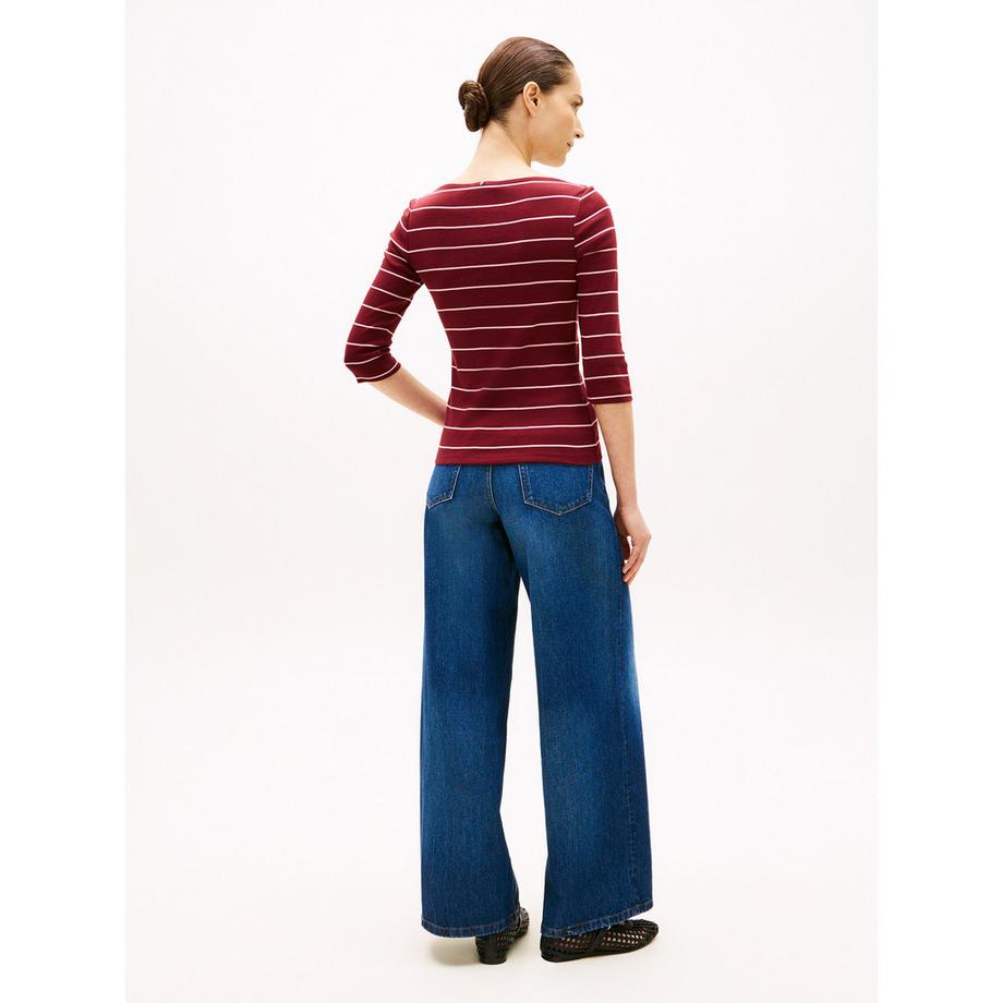 TOMMY HILFIGER New Cody T-Shirt Rayé Col Bateau  