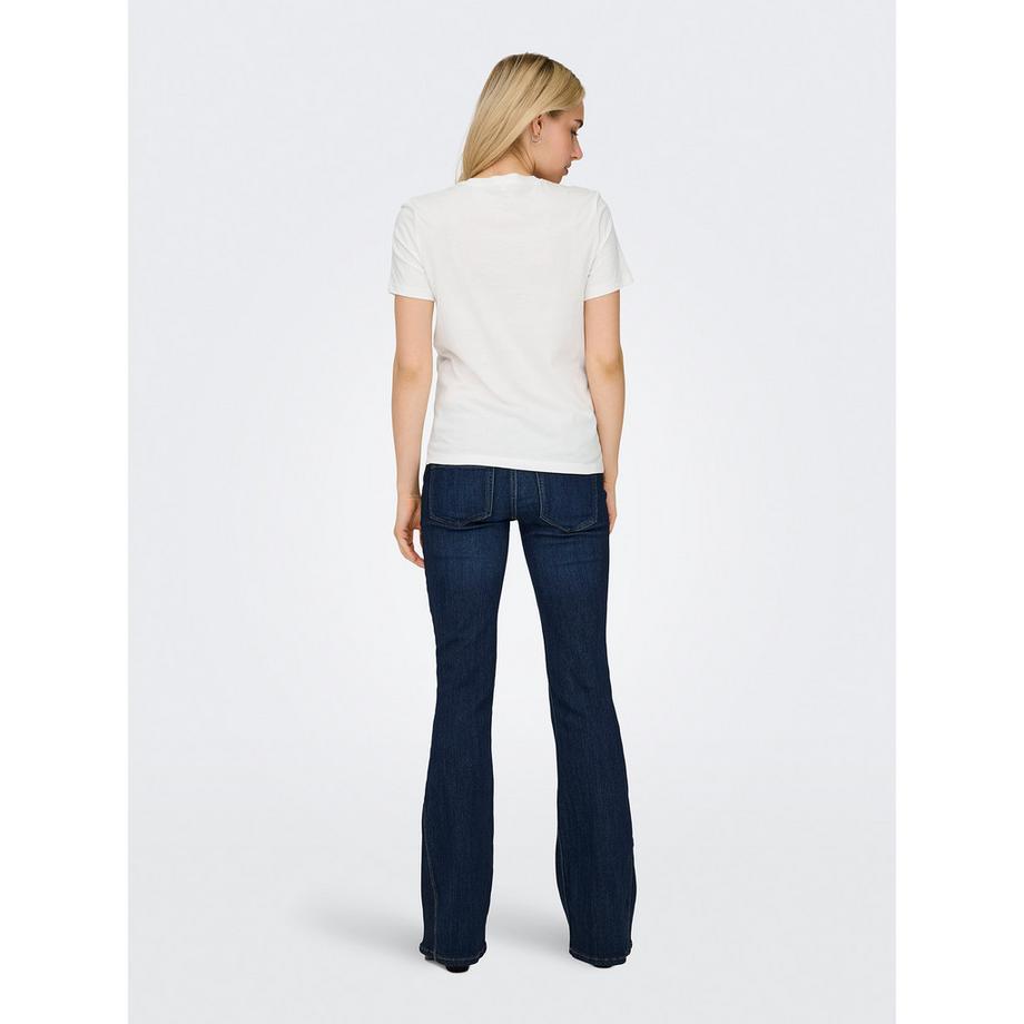 ONLY T-Shirt Leopard Print Herz  