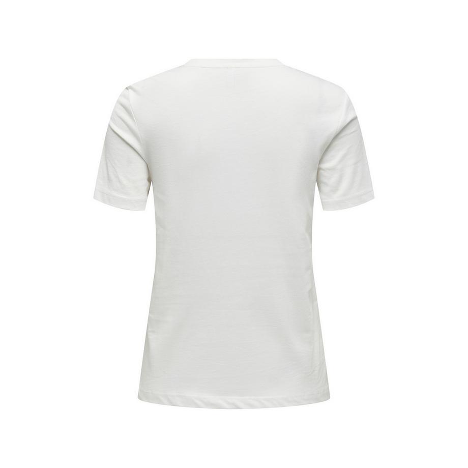 ONLY T-Shirt Stampa Leopardata Cuore  