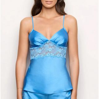 Yamamay Top Cami in Raso con Bordo in Pizzo  