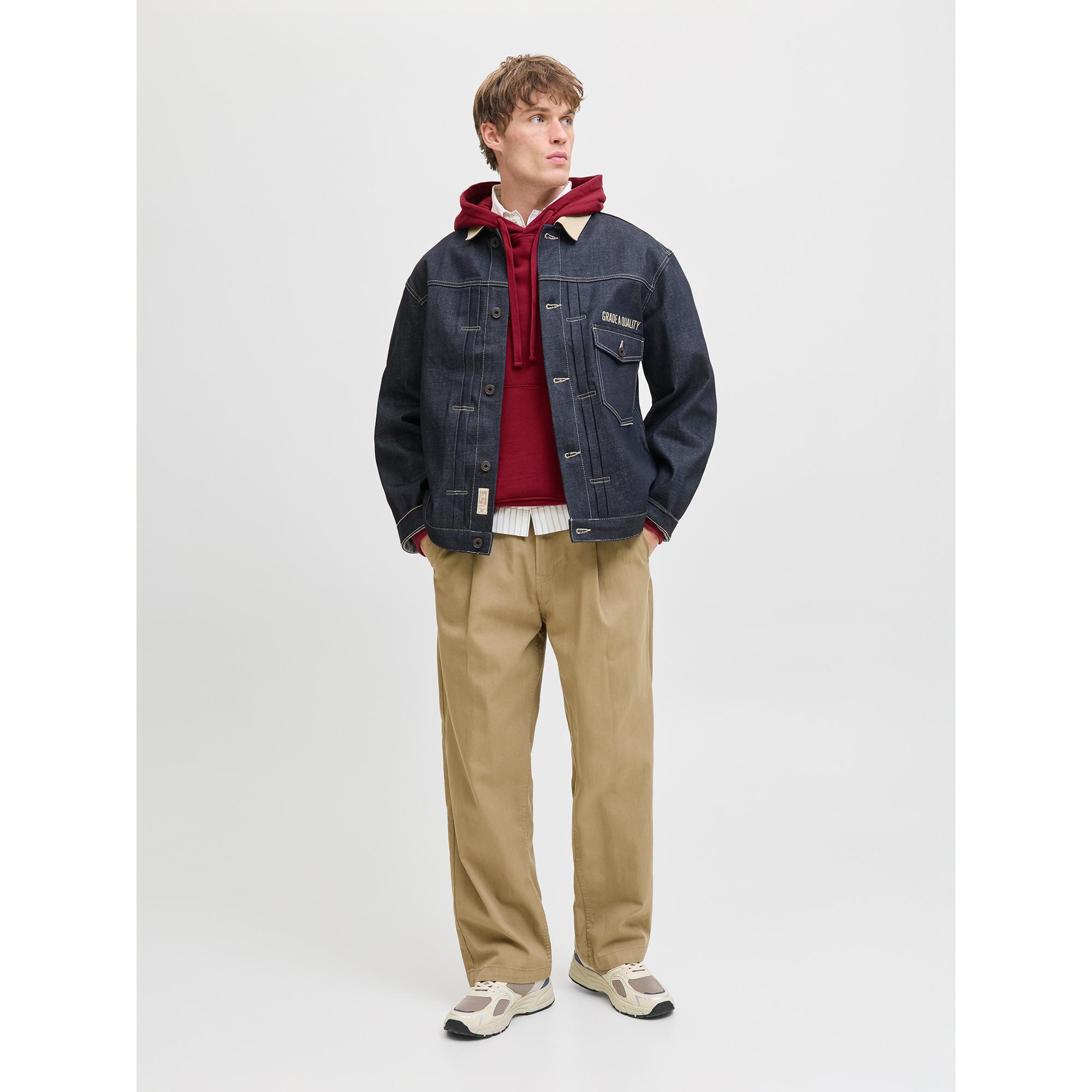 JACK & JONES Hoodie mit Pigmentprint  