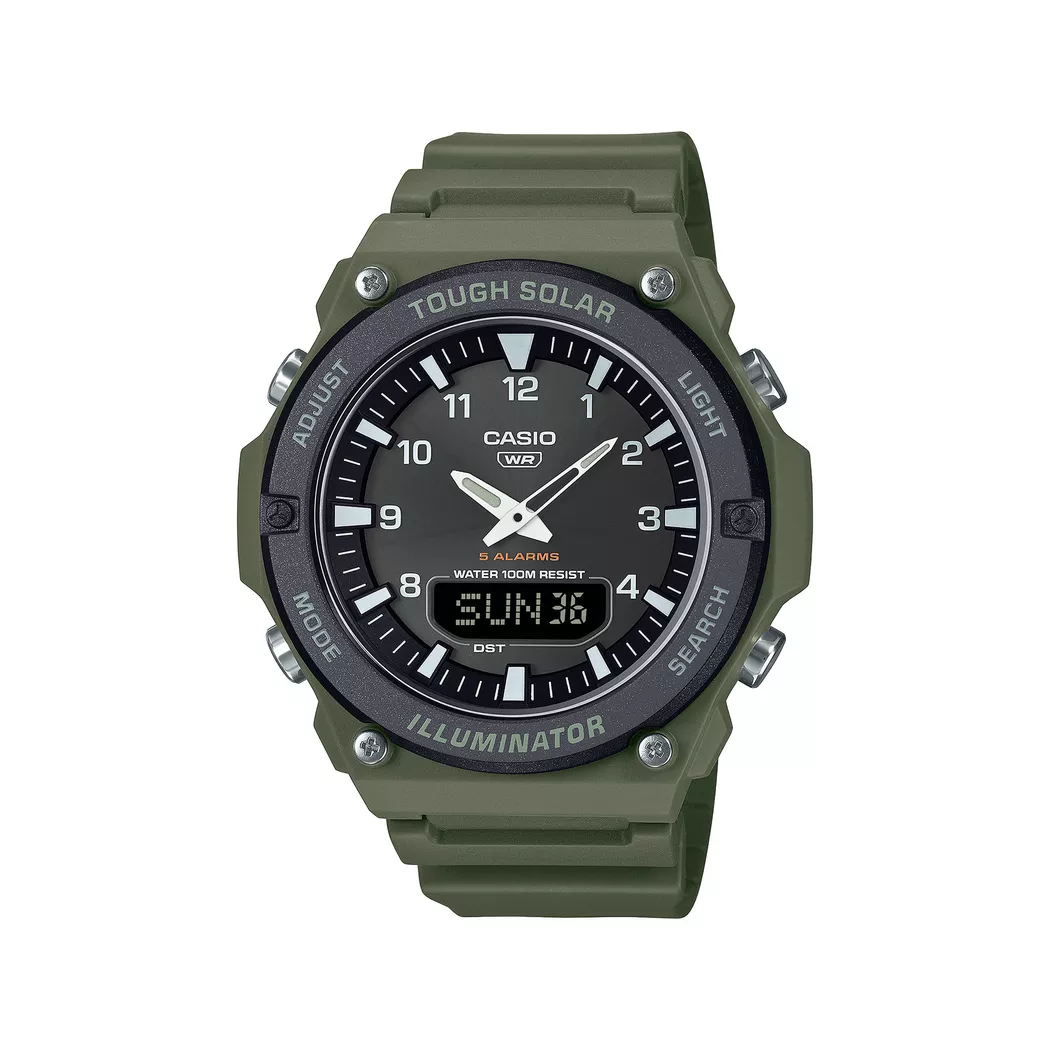 Casio Mens Solar Powered Green Watch AQ-S820W-3BVEF