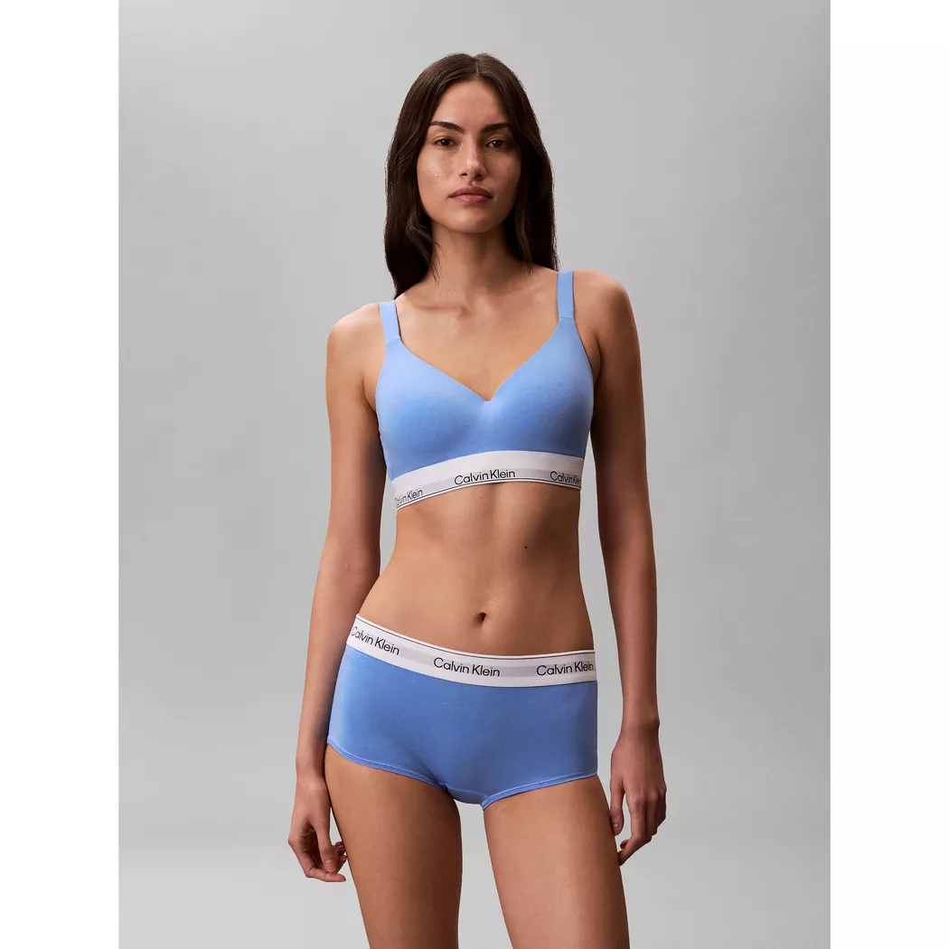Calvin Klein Soutien-gorge Lv00qf8500 Bralette Blue Descent L Femme