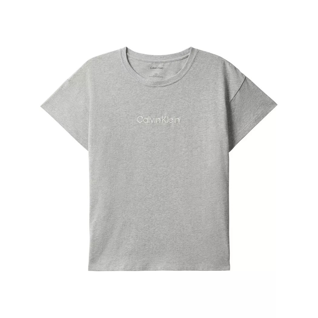 Calvin Klein - T-Shirt, für Damen, Grau Melange, Größe M