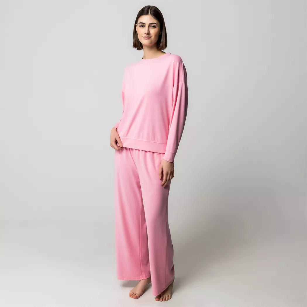 Manor Woman - Pyjama Oberteil, für Damen, Pfirsich, Größe XS 3