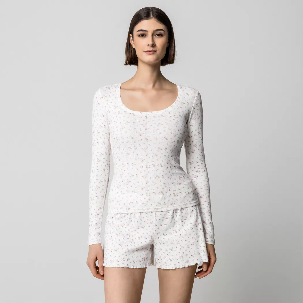 Manor Woman - Pyjama Oberteil, für Damen, Multicolor, Größe XL 2