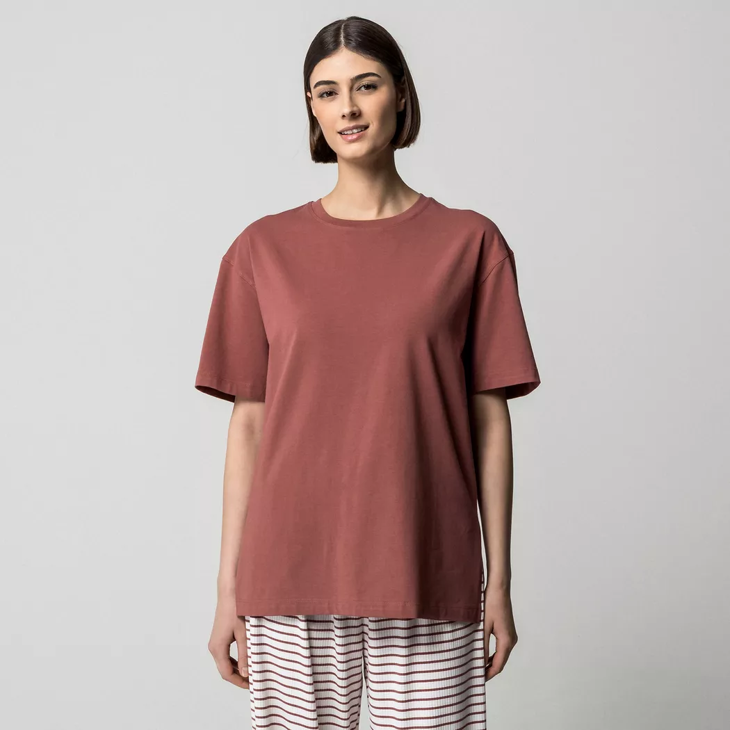 Manor Woman - Pyjama Oberteil, für Damen, Zimt, Größe XS 2