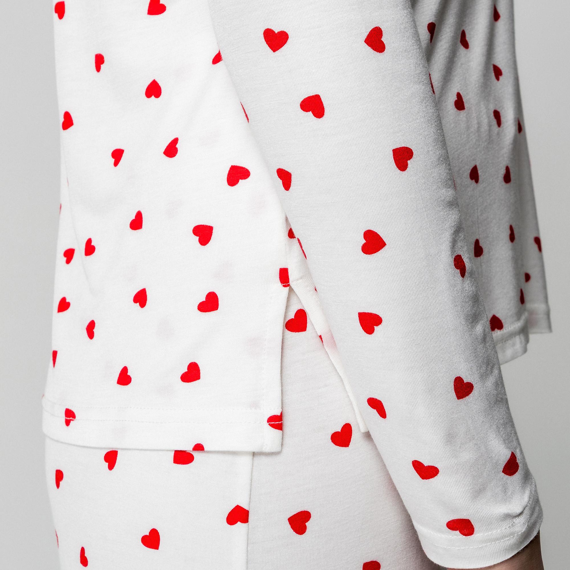 Manor Woman Maglia Pigiama Fantasia Cuori  