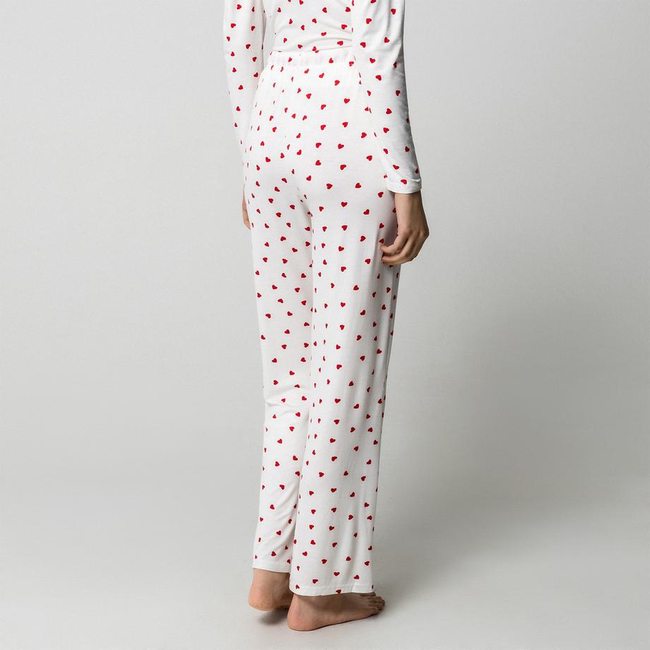 Manor Woman Pyjamahose mit Herzmuster  