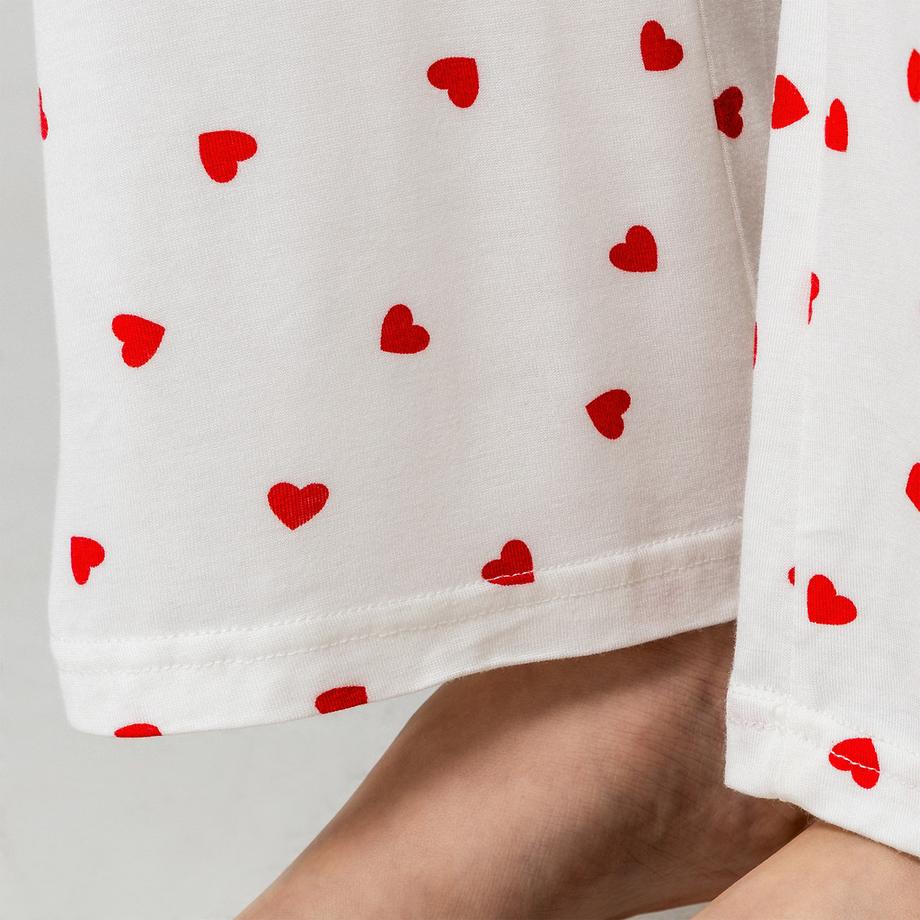 Manor Woman Pyjamahose mit Herzmuster  