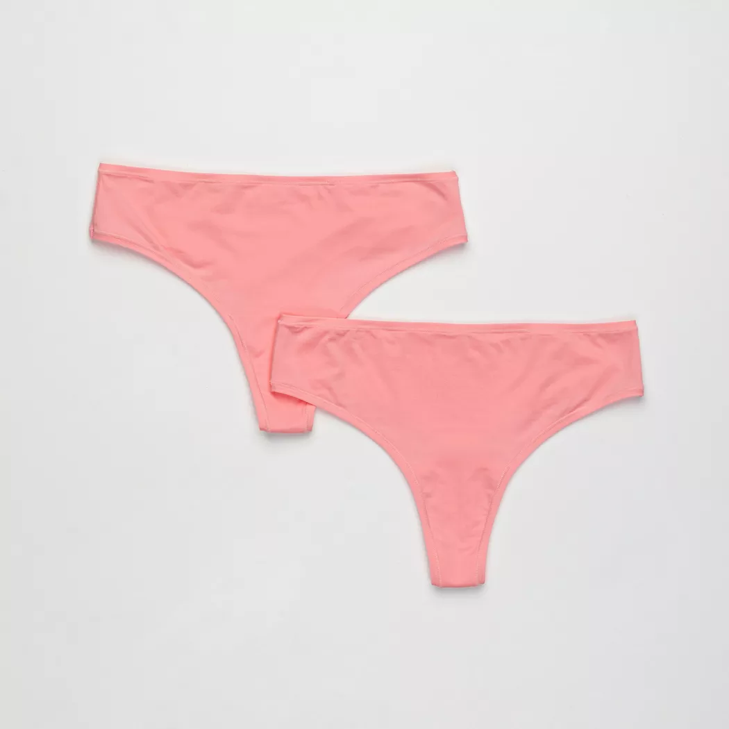 Manor Woman - Duopack, String, für Damen, Pfirsich, Größe XS