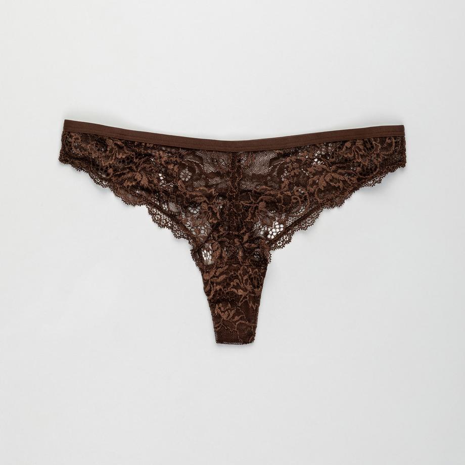 Manor Woman Perizoma String Floreale in Pizzo  