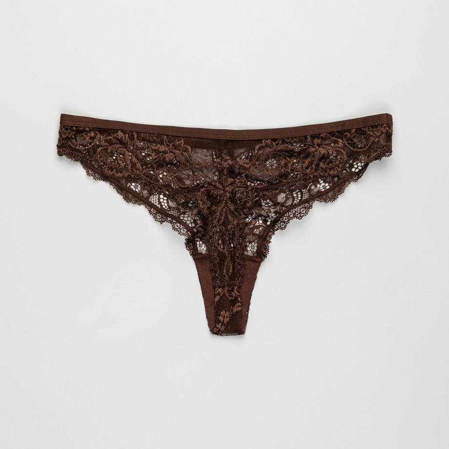 Manor Woman Perizoma String Floreale in Pizzo  