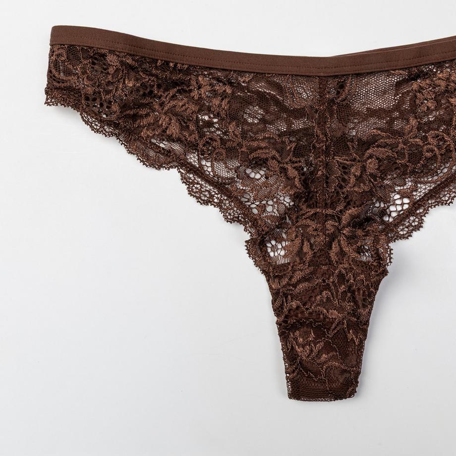 Manor Woman Perizoma String Floreale in Pizzo  