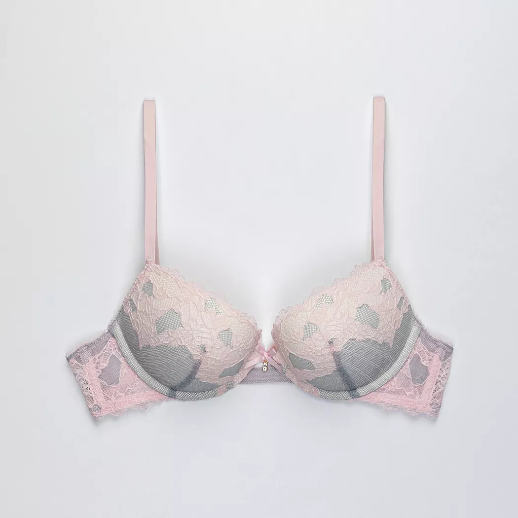 Manor Woman - BH mit Push up Effekt, für Damen, Grau, Größe 80C 3
