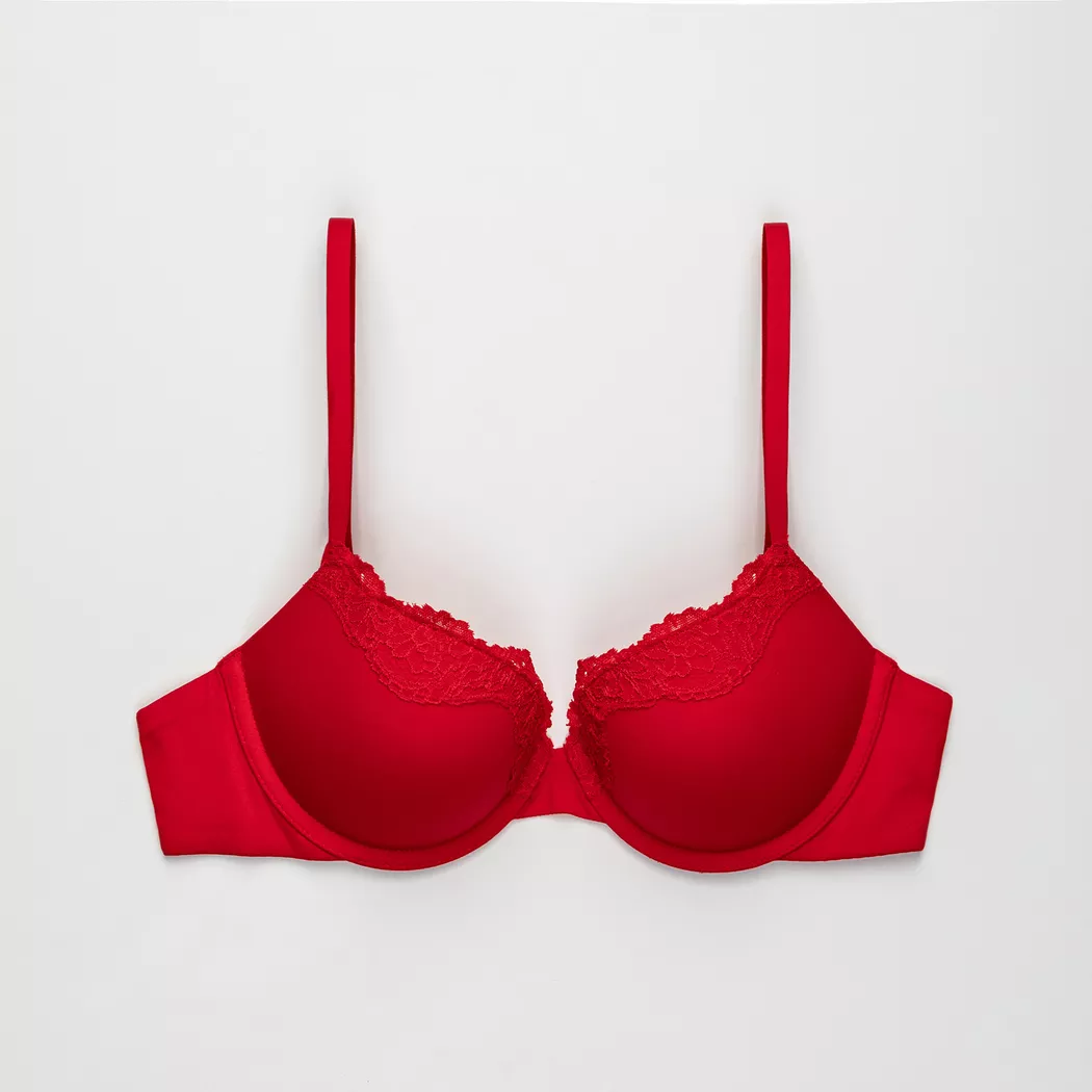 Manor Woman - BH mit Push up Effekt, für Damen, Hellrot, Größe 85B