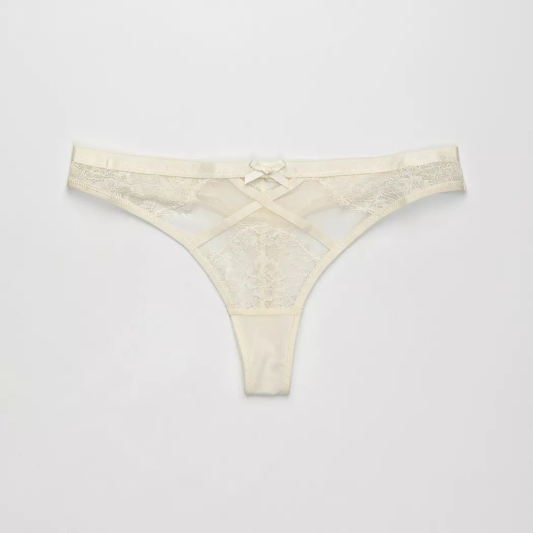Manor Woman - String, für Damen, Offwhite, Größe S