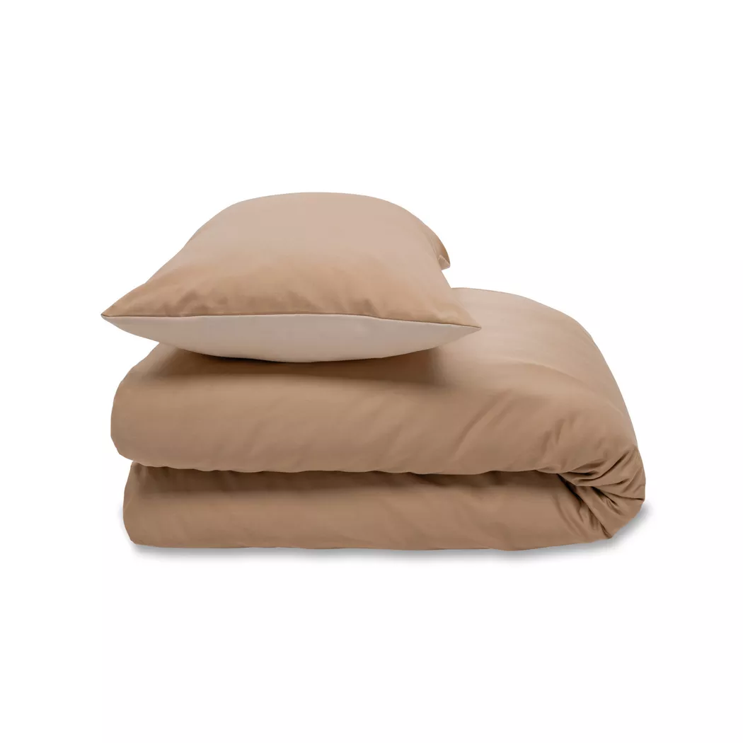Manor - Duvetbezug, Lindosa Duvetbezug, 160 x 210 cm, Beige
