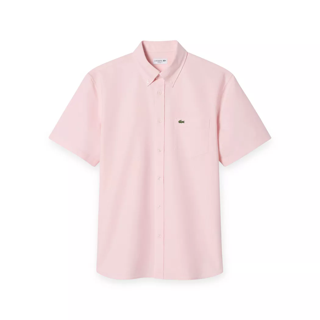 Lacoste - Hemd, kurzarm, für Herren, Rosa, Größe 41
