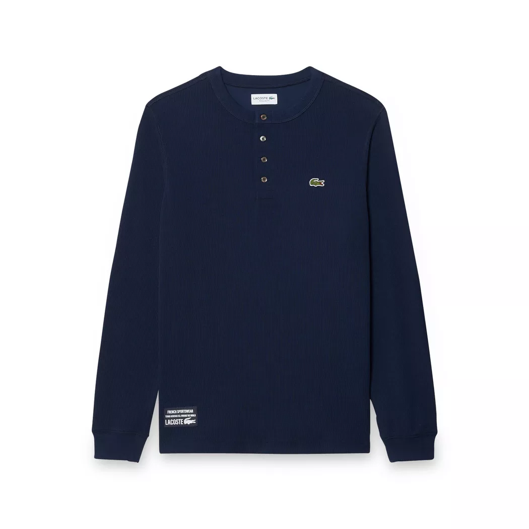 Lacoste Classic Fit Cotton Jersey T-shirt Herr, Navy Blue, 3 2