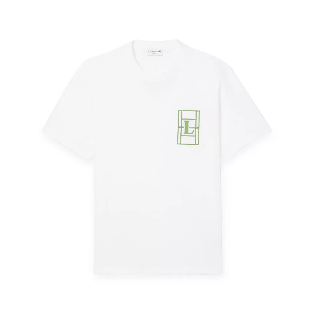 T-Shirt LACOSTE Homme couleur Blanc 6