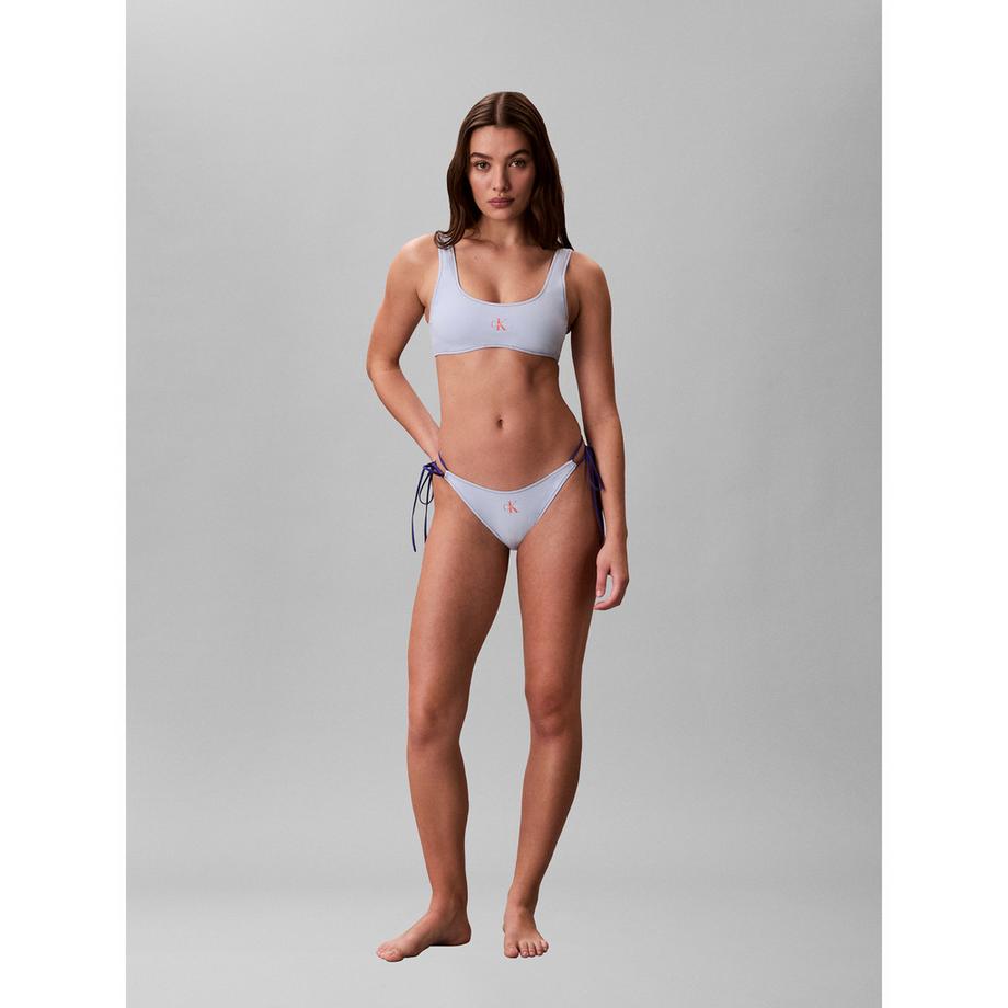 Calvin Klein Graphic Monogram Swim Top bikini a triangolo  