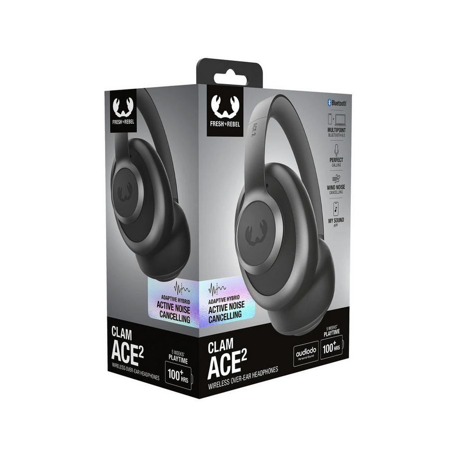 FRESH'N REBEL Clam Ace 2 - Wless over-ear with Hybrid ANC Casque over-ear 