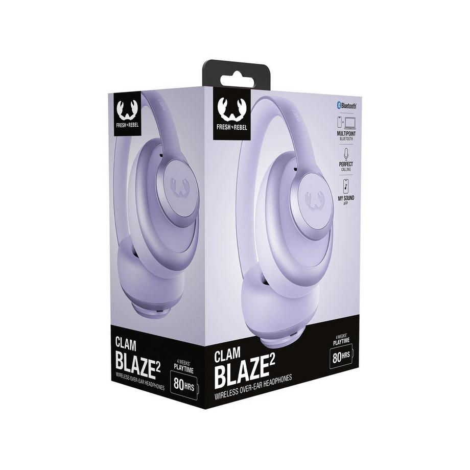 FRESH'N REBEL Clam Blaze 2 - Wless over-ear with ENC Casque over-ear 