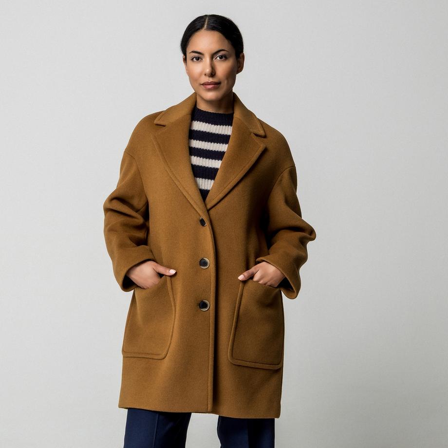 Max & Co Tarocco Cappotto Collo Revers  