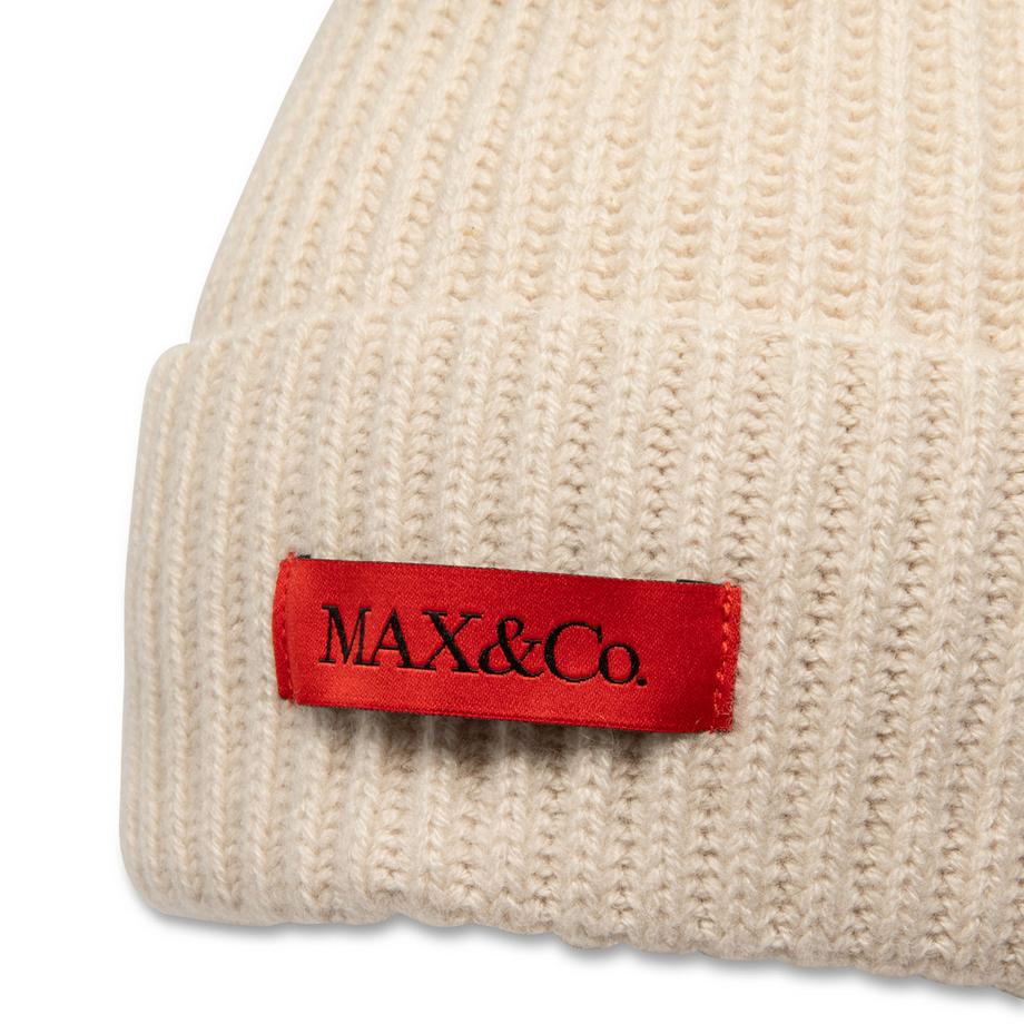 Max & Co Bonnet en maille côtelée  
