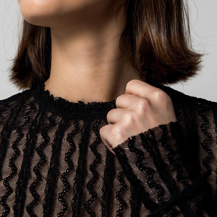 Max & Co Iside Top Transparent Manches Longues  