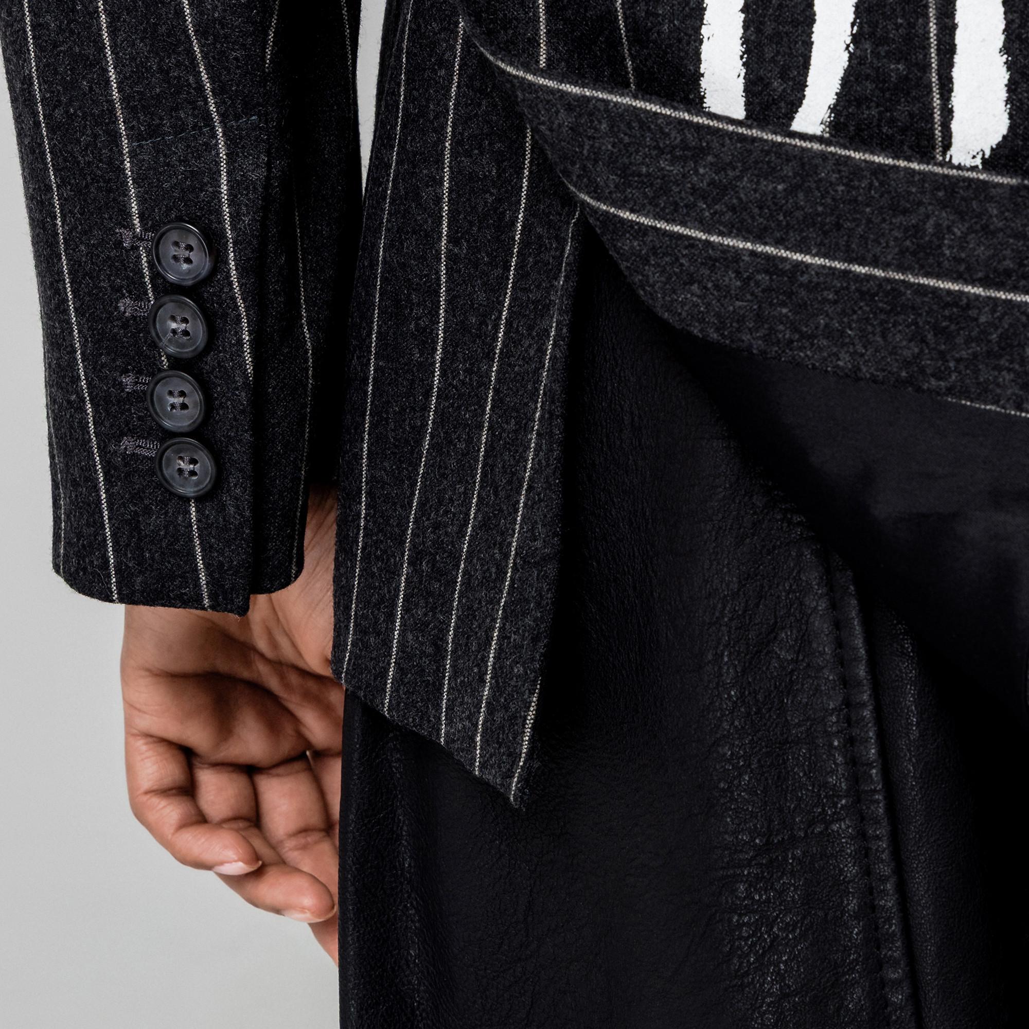 Max & Co EMAIL&DRINK Veste Croisée à Rayures Épingles  