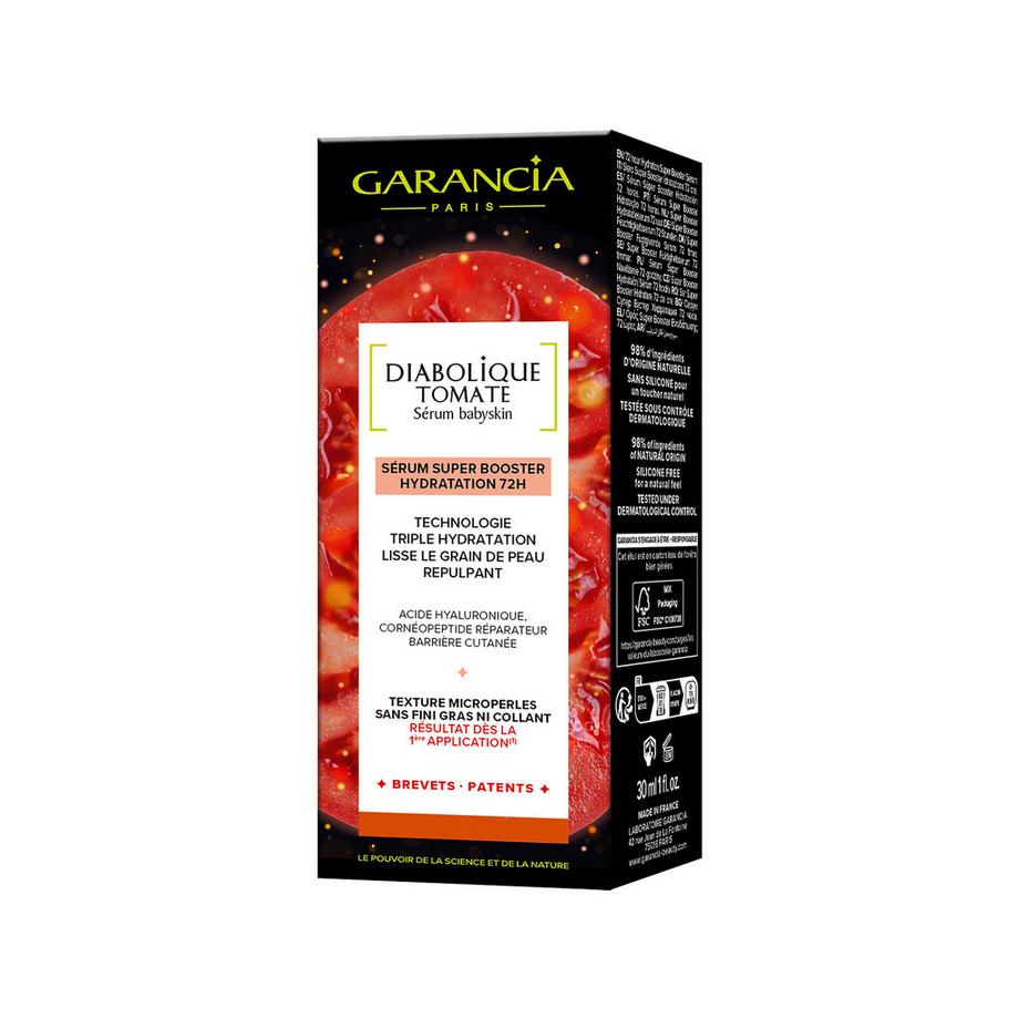 GARANCIA Super booster hydratation 72h Diabolique Tomate Sérum babyskin 