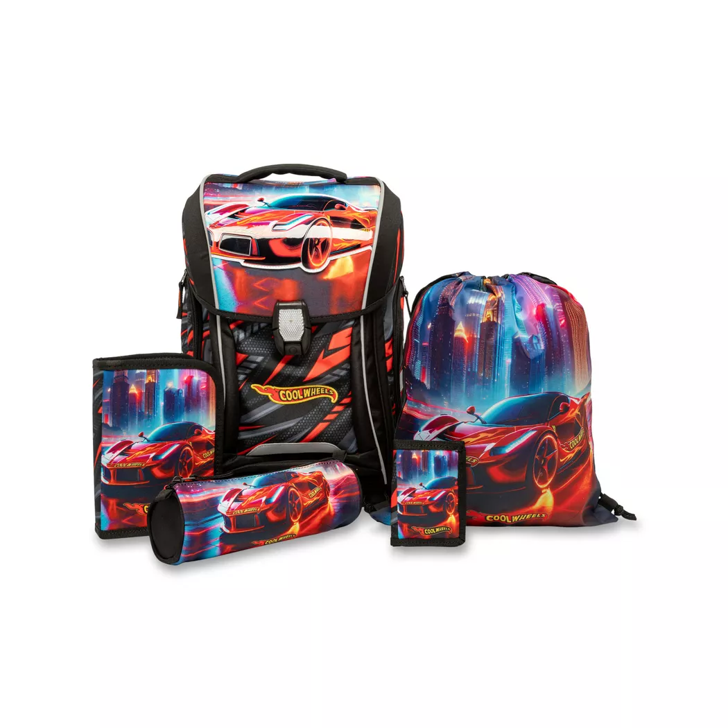 Manor School Backpack Set 5-Piece 23 L Black