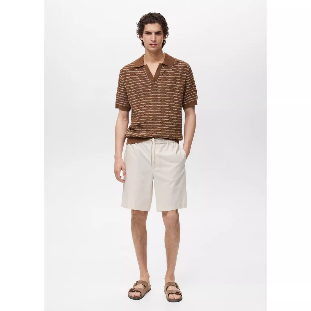 Mango Man - Bermuda Shorts, für Herren, Beige Größe 44