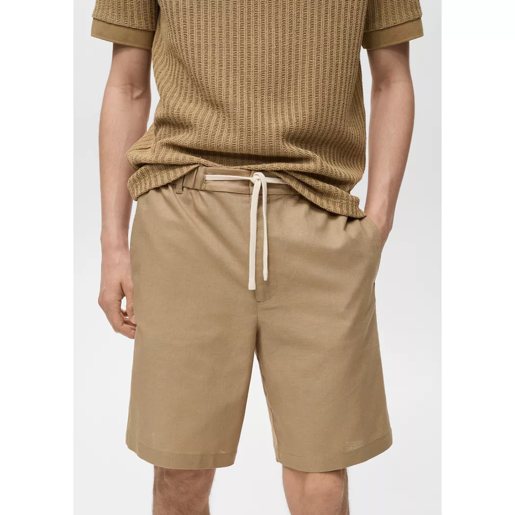 Mango Man - Bermuda Shorts, für Herren, Beige Größe 40 3
