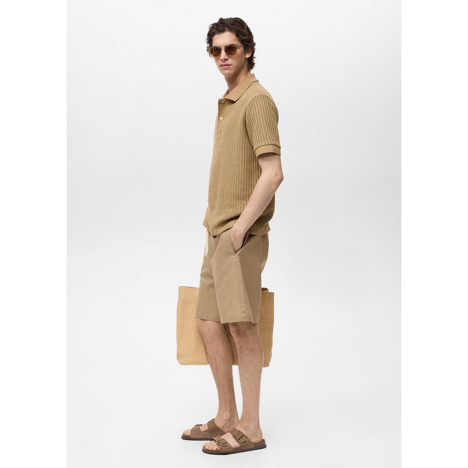 Mango Man Bermuda Shorts Coupe Droite  