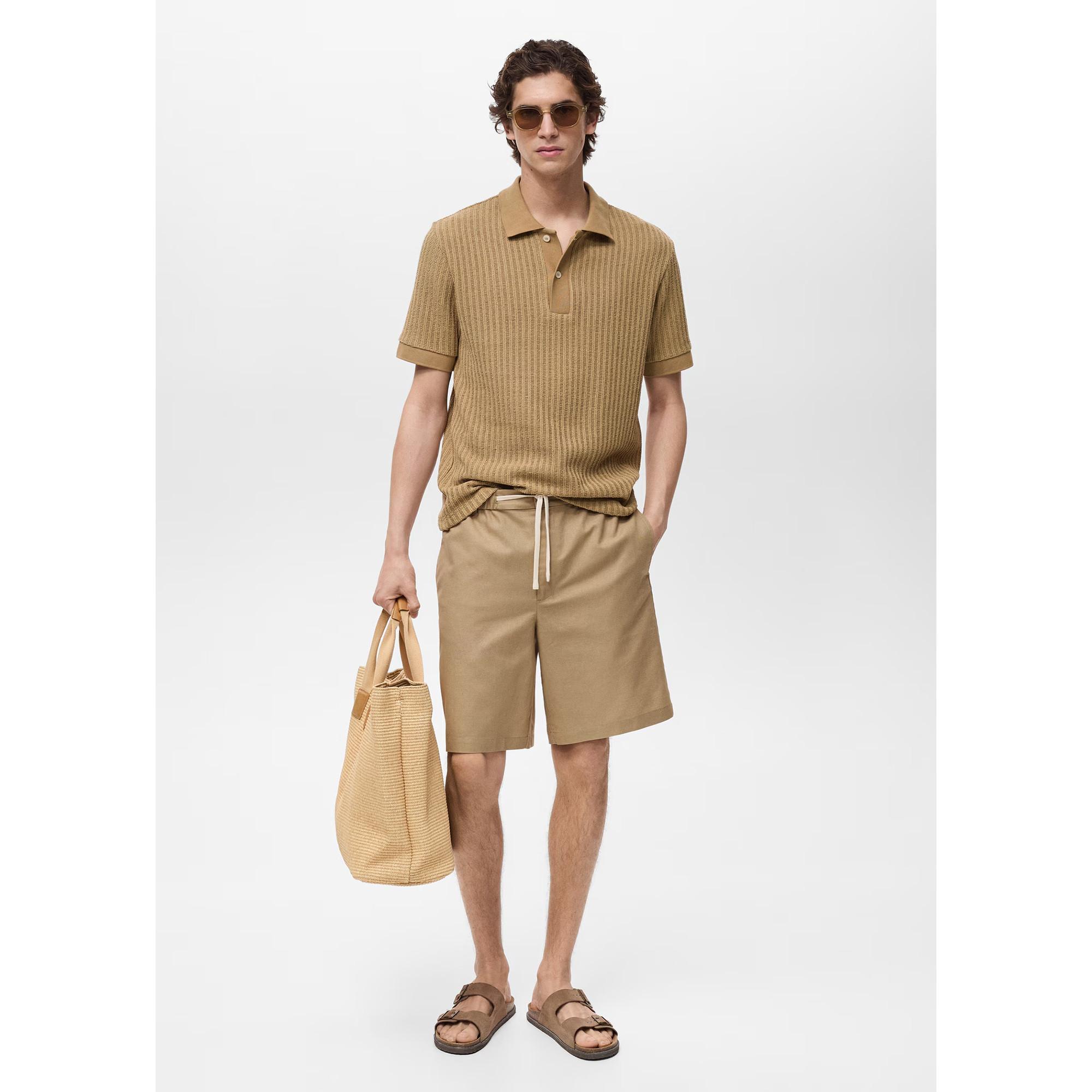 Mango Man Bermuda Straight Fit Shorts  