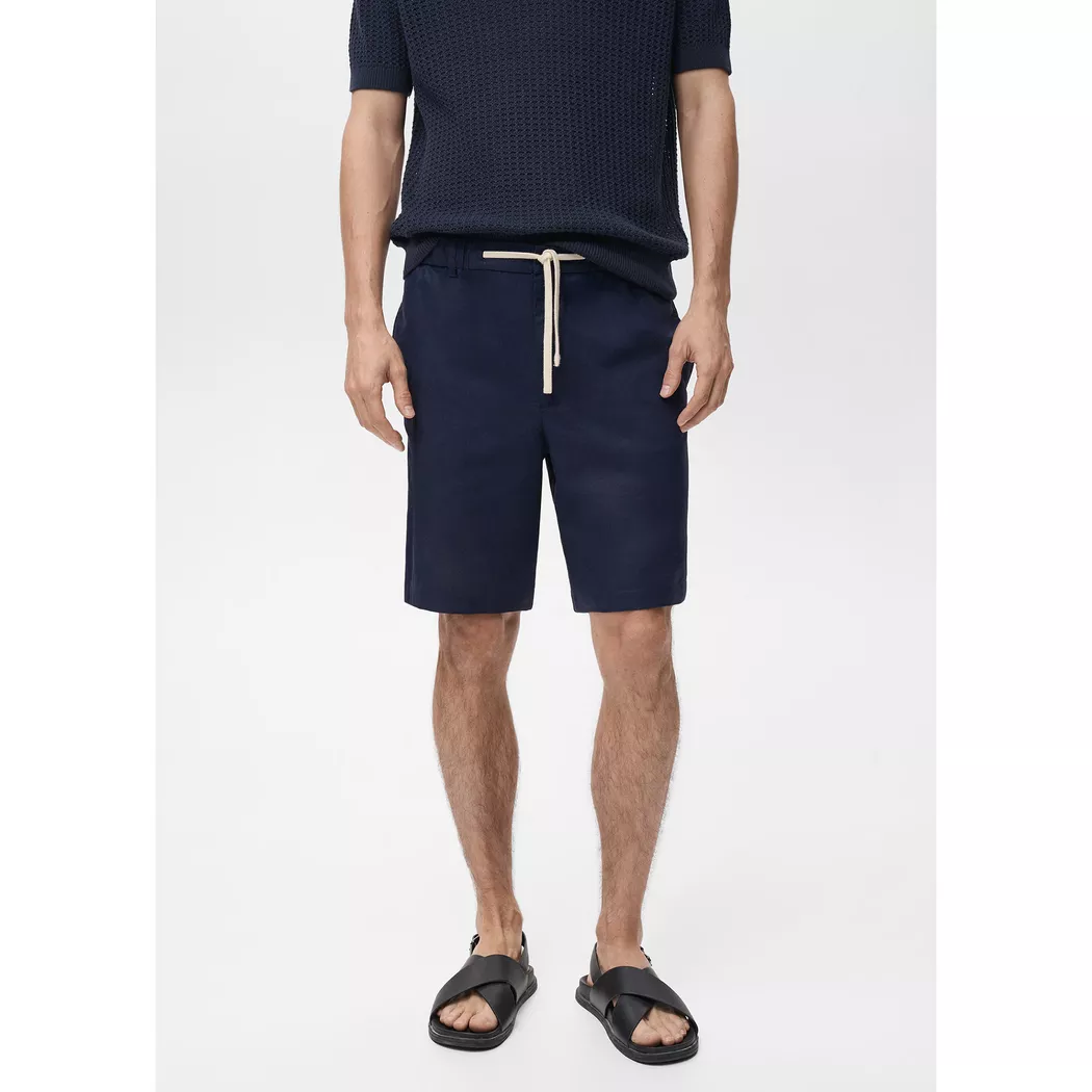 Mango Man - Bermuda Shorts, für Herren, Dunkelblau, Größe 38