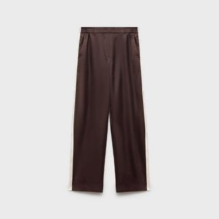 MANGO GUILLE Pantalon Coupe Droite avec Bande Latérale  