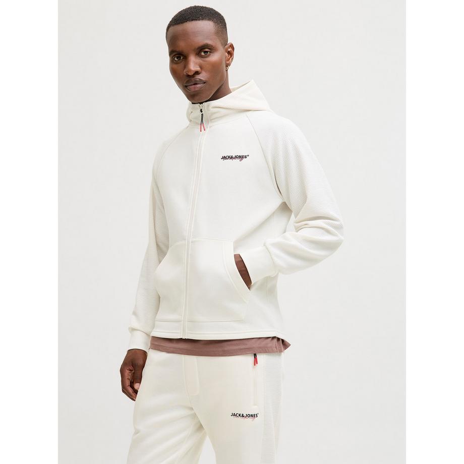 JACK & JONES Felpa con cappuccio chiusura lampo  