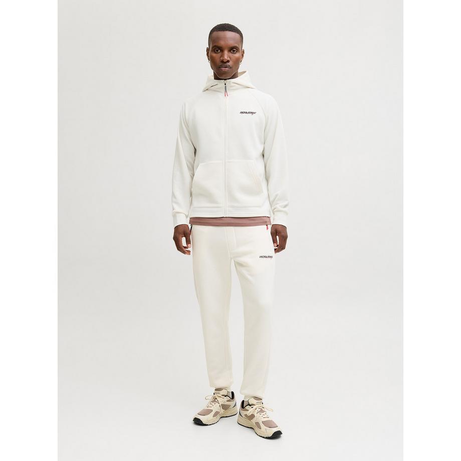 JACK & JONES Felpa con cappuccio chiusura lampo  