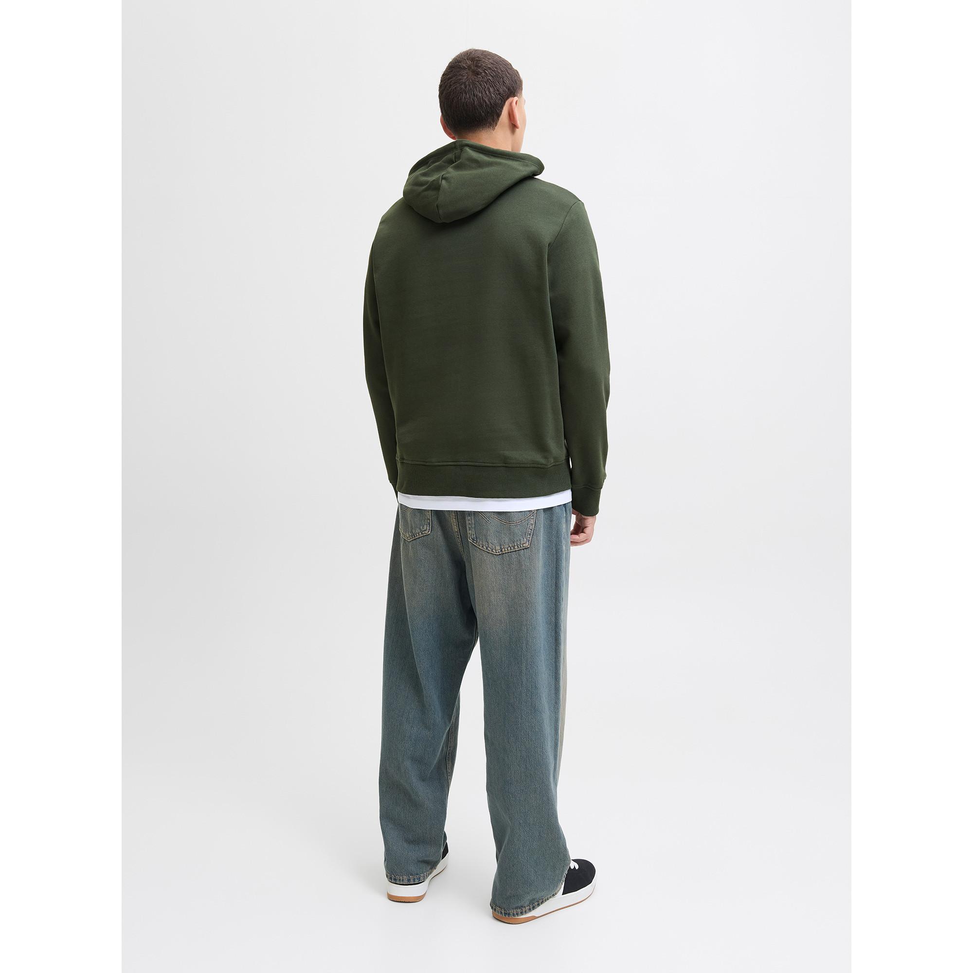 JACK & JONES Felpa con cappuccio e motivo stampato  