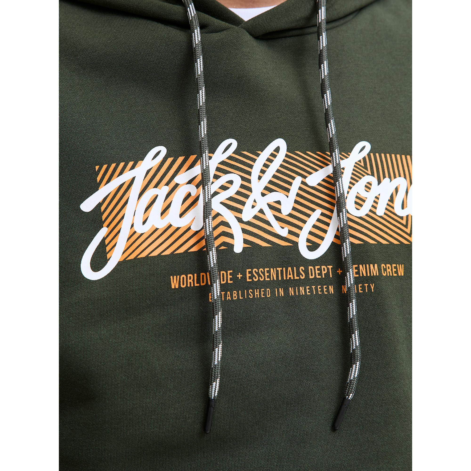 JACK & JONES Felpa con cappuccio e motivo stampato  