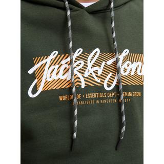 JACK & JONES Felpa con cappuccio e motivo stampato  