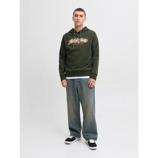 JACK & JONES Felpa con cappuccio e motivo stampato  