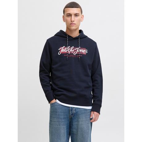 JACK & JONES Felpa con cappuccio e motivo stampato  
