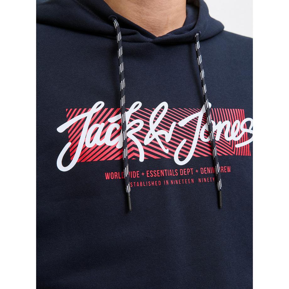 JACK & JONES Felpa con cappuccio e motivo stampato  