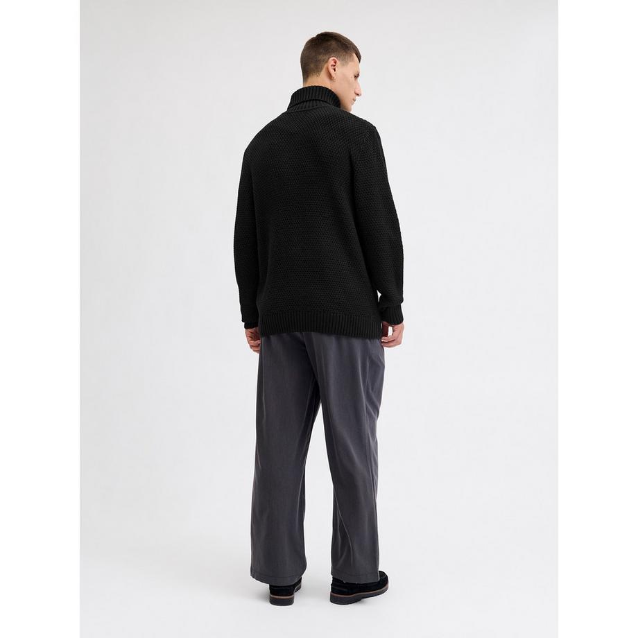 JACK & JONES Maglione Collo Alto a Treccia  