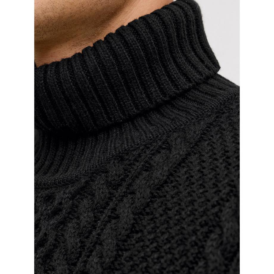 JACK & JONES Maglione Collo Alto a Treccia  